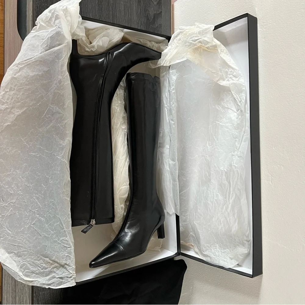 Chanel Knee High Boots size 34.5